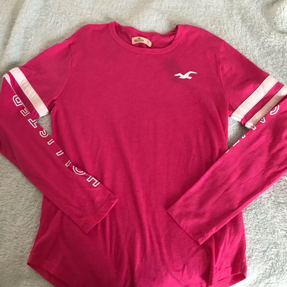 NWT Hollister long sleeve pink top